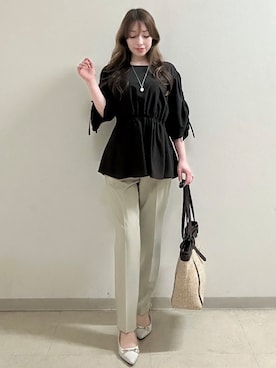 「Modify（モディファイ）のアイテム」を使った、maiさん（レディース・153cm）の春コーディネート