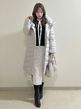 「Reflect（リフレクト）のアイテム（ダウンジャケット/コート）」を使った、maiさん（レディース・153cm）の秋コーディネート
