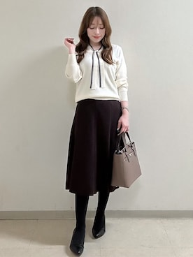 「Reflect（リフレクト）のアイテム（ダウンジャケット/コート）」を使った、maiさん（レディース・153cm）の秋コーディネート