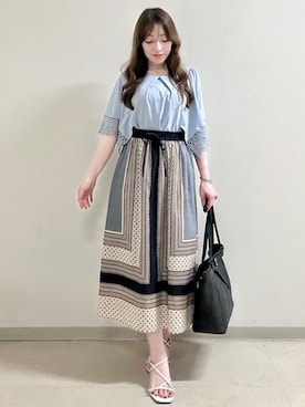「Reflect（リフレクト）のアイテム（トップス）」を使った、maiさん（レディース・153cm）の夏コーディネート