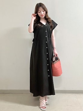 「Reflect（リフレクト）のアイテム（トップス）」を使った、maiさん（レディース・153cm）の夏コーディネート