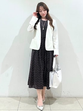 「smart pink（スマートピンク）のアイテム」を使った、maiさん（レディース・153cm）の春コーディネート