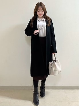 「Reflect（リフレクト）のアイテム（アクセサリー）」を使った、maiさん（レディース・153cm）の冬コーディネート