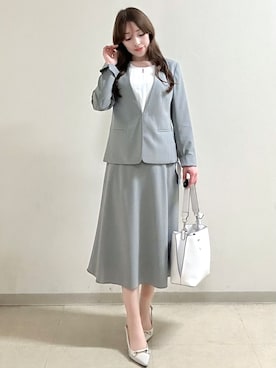 「smart pink（スマートピンク）のアイテム」を使った、maiさん（レディース・153cm）の春コーディネート