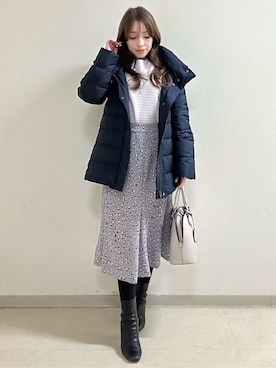 「Reflect（リフレクト）のアイテム（ダウンジャケット/コート）」を使った、maiさん（レディース・153cm）の冬コーディネート