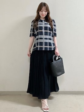 「Reflect（リフレクト）のアイテム（トップス）」を使った、maiさん（レディース・153cm）の夏コーディネート