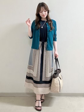 「オフィスカジュアル」｜maiさん（レディース・153cm）の夏コーディネート