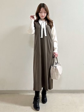 「Reflect（リフレクト）のアイテム（ダウンジャケット/コート）」を使った、maiさん（レディース・153cm）の冬コーディネート