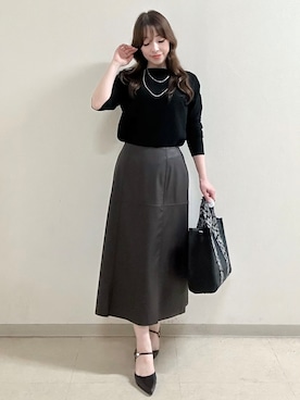 「Reflect（リフレクト）のアイテム（トップス）」を使った、maiさん（レディース・153cm）の秋コーディネート
