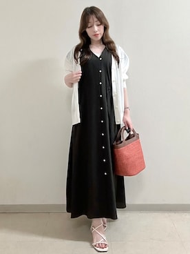 「Reflect（リフレクト）のアイテム（トップス）」を使った、maiさん（レディース・153cm）の夏コーディネート
