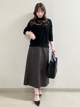 「Reflect（リフレクト）のアイテム（トップス）」を使った、maiさん（レディース・153cm）の秋コーディネート
