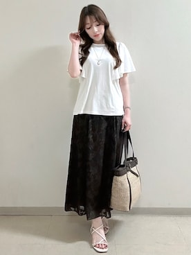 「Reflect（リフレクト）のアイテム」を使った、maiさん（レディース・153cm）の夏コーディネート