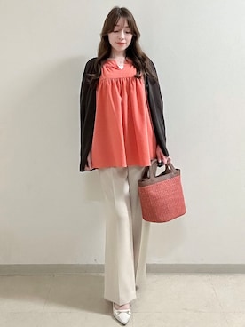 「Reflect（リフレクト）のアイテム（トップス）」を使った、maiさん（レディース・153cm）の夏コーディネート