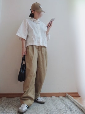「アイテム（チノパンツ）」を使った、☆FAIRY☆さん（レディース・155cm）の夏コーディネート