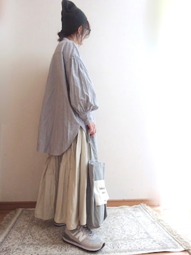「NEW BALANCE（ニューバランス）のNew Balance ニューバランス ML574 EGG ml574egg（スニーカー）」を使った、☆FAIRY☆さん（レディース・155cm）の秋コーディネート