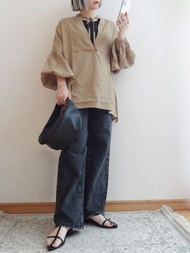 「select MOCA by son（セレクトモカバイソン）のアイテム」を使った、☆FAIRY☆さん（骨格ウェーブ・レディース・155cm）の春コーディネート