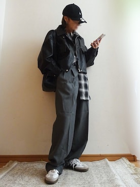 「アイテム（キャップ）」を使った、☆FAIRY☆さん（レディース・155cm）の秋コーディネート