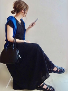 「petitcro（プティクロ）のpetitcro  ワイドバングル PCKB1901001（バングル/リストバンド）」を使った、☆FAIRY☆さん（レディース・155cm）の夏コーディネート