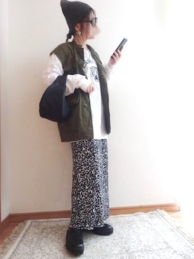 「coen」｜「アイテム（ニットキャップ/ビーニー）」を使った、☆FAIRY☆さん（レディース・155cm）の秋コーディネート