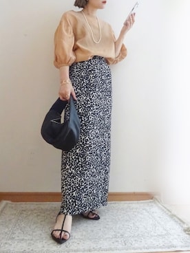 「select MOCA by son（セレクトモカバイソン）のアイテム」を使った、☆FAIRY☆さん（骨格ウェーブ・レディース・155cm）の夏コーディネート