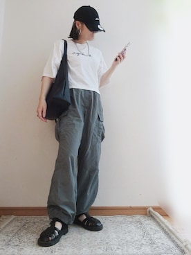「アイテム（キャップ）」を使った、☆FAIRY☆さん（レディース・155cm）の夏コーディネート