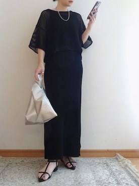 「select MOCA by son（セレクトモカバイソン）のアイテム（ワンピース）」を使った、☆FAIRY☆さん（レディース・156cm）の夏コーディネート