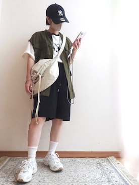 「coen」｜「アイテム（帽子）」を使った、☆FAIRY☆さん（レディース・155cm）の夏コーディネート