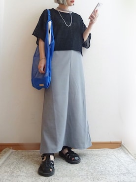「un/neu（アンノイ）のアイテム」を使った、☆FAIRY☆さん（骨格ウェーブ・レディース・155cm）の春コーディネート