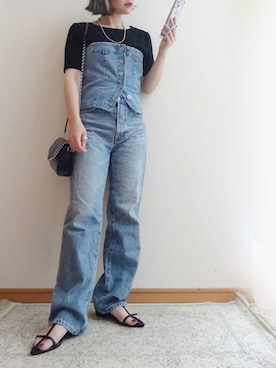 「アイテム（チューブトップ）」を使った、☆FAIRY☆さん（骨格ウェーブ・レディース・156cm）の夏コーディネート