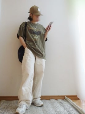 「アイテム（キャップ）」を使った、☆FAIRY☆さん（レディース・155cm）の夏コーディネート