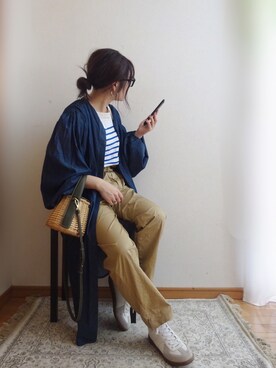 「ホワイトスニーカー」｜「アイテム（ワンピース/ドレス）」を使った、☆FAIRY☆さん（レディース・155cm）の春コーディネート