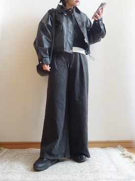 「DISCOAT（ディスコート）のアイテム（ジャケット/アウター）」を使った、☆FAIRY☆さん（レディース・155cm）の冬コーディネート