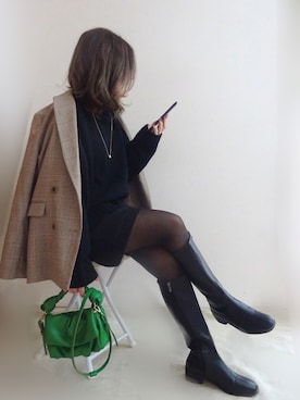 「バミューダパンツ」｜「アイテム（ジャケット/アウター）」を使った、☆FAIRY☆さん（レディース・155cm）の秋コーディネート