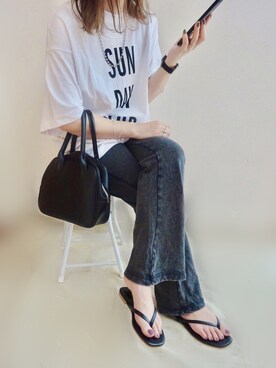 「adidas（アディダス）のアイテム（アナログ腕時計）」を使った、☆FAIRY☆さん（レディース・155cm）の夏コーディネート