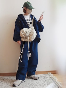 「アイテム（帽子、グリーン系）」を使った、☆FAIRY☆さん（レディース・155cm）の秋コーディネート