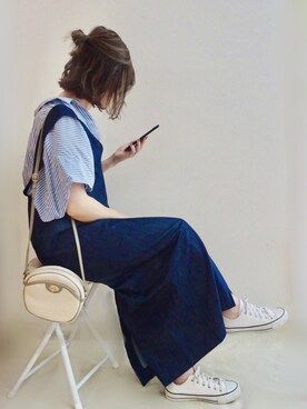 「AMERICAN HOLIC」｜「アイテム（ジャンパースカート）」を使った、☆FAIRY☆さん（レディース・155cm）の夏コーディネート