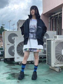 BALMUNG（バルムング）の「BALMUNG / 重ねナイロンジャージ / 黒