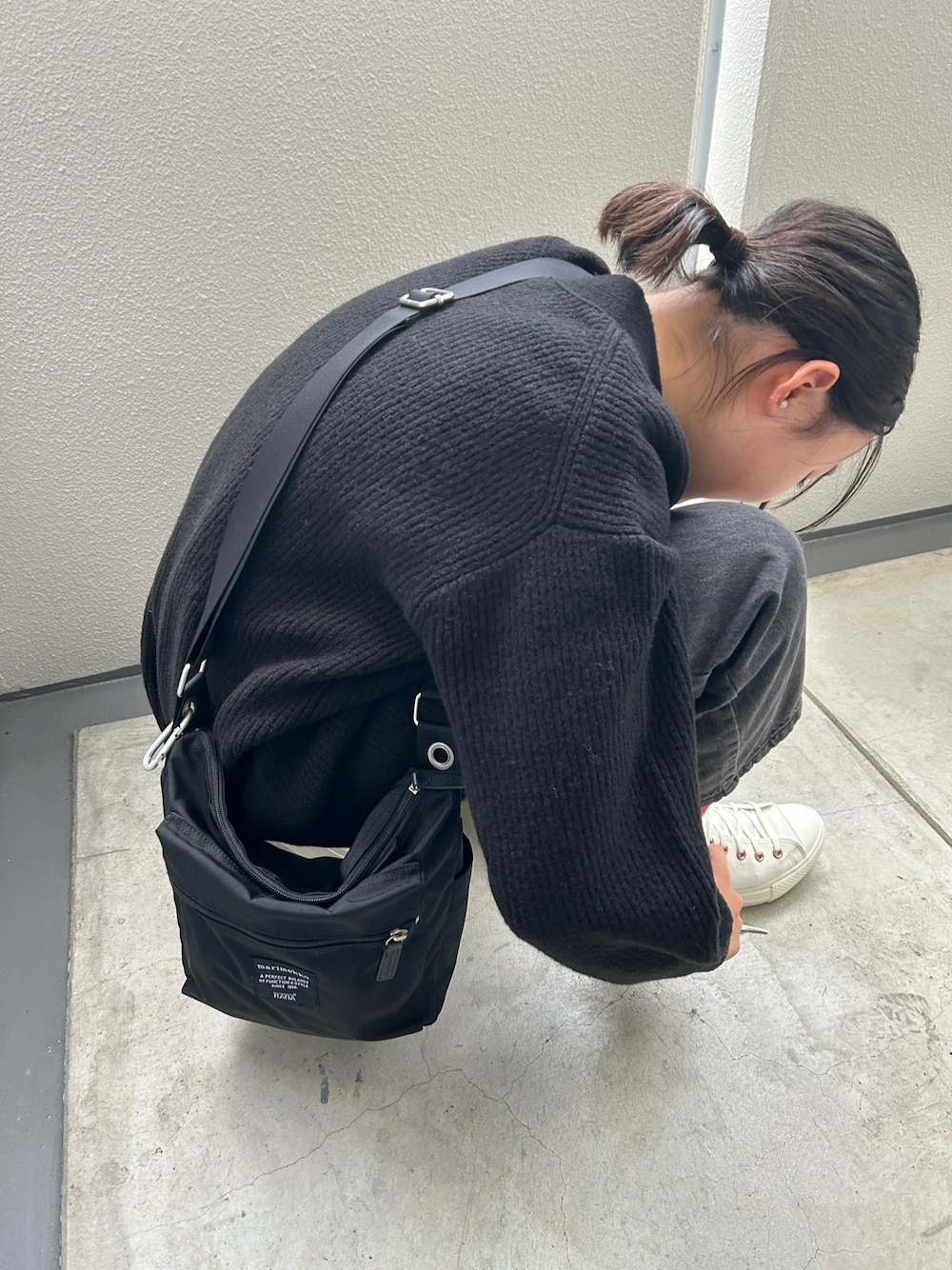 レディース 新品 marimekko CASH&CARRY ショルダーバッグ ブラック