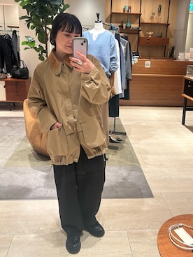 「GALLARDAGALANTE（ガリャルダガランテ）の【REMI RELIEF】【撥水】ギャバフィールドジャケット／別注（その他アウター）」を使った、@gg _shokoさん（レディース・159cm）の秋コーディネート