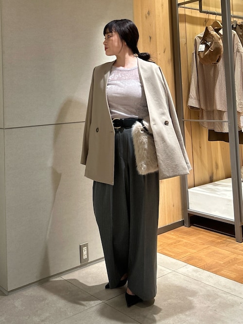 SACHIKOコラボ】ジャージードルマンジャケット（ノーカラー