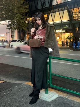 「アイテム（その他アウター）」を使った、おそのさん（レディース・167cm・30代）の冬コーディネート