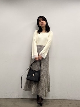 「アイテム（スカート）」を使った、おそのさん（レディース・167cm・30代）の秋コーディネート