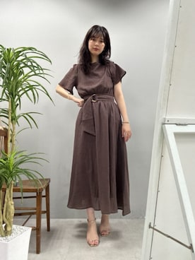 「アイテム（ワンピース）」を使った、おそのさん（レディース・167cm）の夏コーディネート