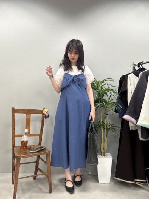 セール】osonoリネン混ねじりキャミワンピース（ワンピース