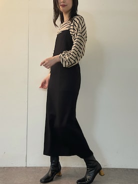 「キャミソールワンピ」｜おそのさん（レディース・167cm）の秋コーディネート