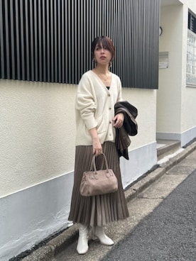 「アイテム（カーディガン/ボレロ）」を使った、おそのさん（レディース・167cm）の秋コーディネート