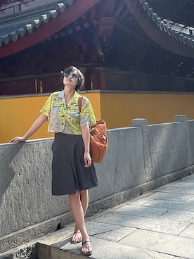 「Kanana project（カナナプロジェクト）のアイテム」を使った、九降风 さん（レディース・167cm）の秋コーディネート