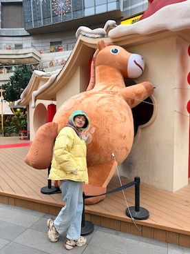 「Kappa（カッパ）のアイテム」を使った、九降风 さん（レディース・167cm）の冬コーディネート