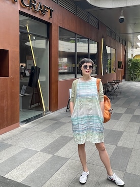 「Kanana project（カナナプロジェクト）のアイテム」を使った、九降风 さん（レディース・167cm）の秋コーディネート