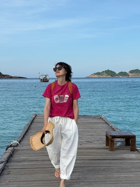 「アイテム（トレンチコート）」を使った、九降风 さん（レディース・167cm）の秋コーディネート